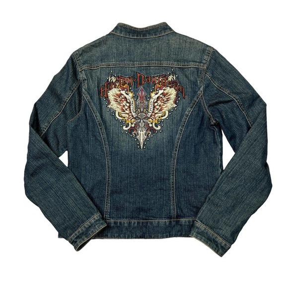 HarleyDavidson Jackets & Coats Harley Davidson Vtg Y2k Embroidered